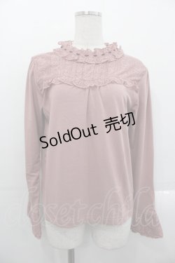 画像1: axes femme / Hot femme切替プルオーバー  ピンク I-25-10-29-009-AX-TO-SA-ZI