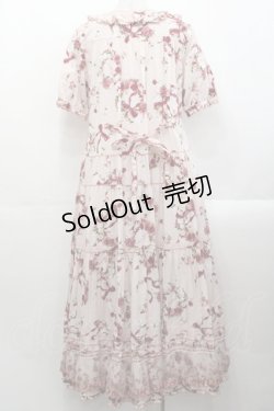 画像2: PINK HOUSE / ローズリースプリントワンピース  ピンク I-25-10-29-067-LO-OP-SA-ZI