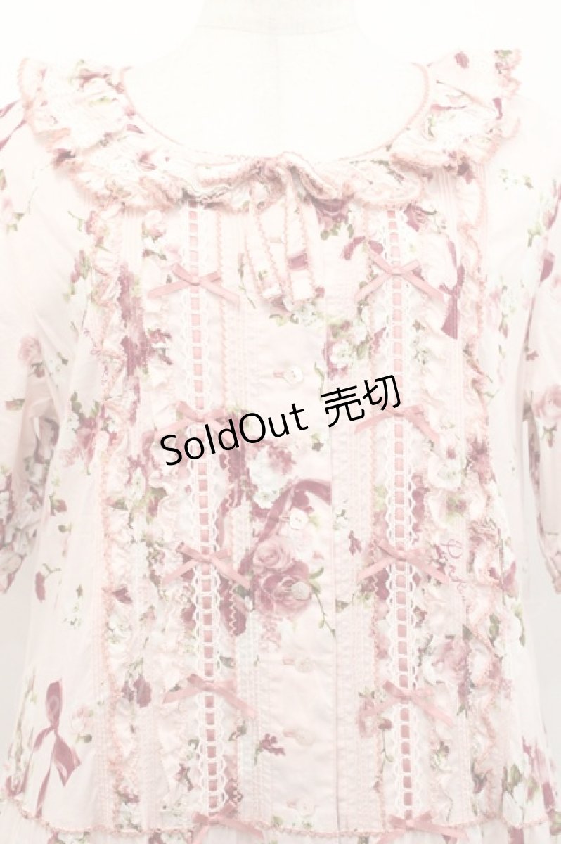 画像3: PINK HOUSE / ローズリースプリントワンピース  ピンク I-25-10-29-067-LO-OP-SA-ZI (3)