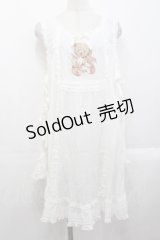 PINK HOUSE / ひな菊ロンド刺繍タブリエ  白 I-25-10-29-068-LO-OP-SA-ZS