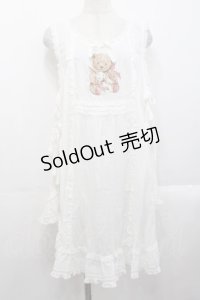 PINK HOUSE / ひな菊ロンド刺繍タブリエ  白 I-25-10-29-068-LO-OP-SA-ZS