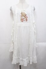 画像1: PINK HOUSE / ひな菊ロンド刺繍タブリエ  白 I-25-10-29-068-LO-OP-SA-ZS (1)