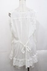 画像2: PINK HOUSE / ひな菊ロンド刺繍タブリエ  白 I-25-10-29-068-LO-OP-SA-ZS (2)