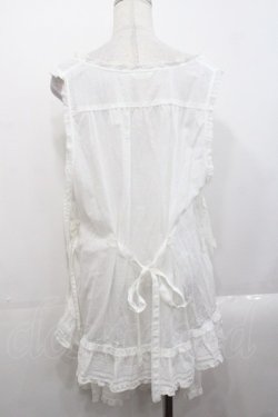 画像2: PINK HOUSE / ひな菊ロンド刺繍タブリエ  白 I-25-10-29-068-LO-OP-SA-ZI