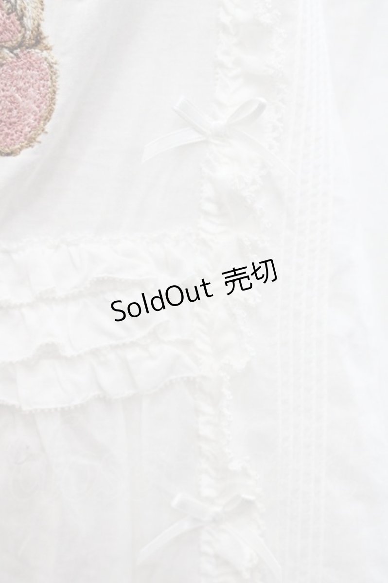 画像5: PINK HOUSE / ひな菊ロンド刺繍タブリエ  白 I-25-10-29-068-LO-OP-SA-ZS (5)