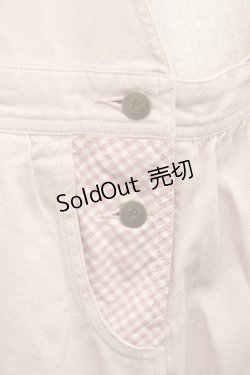 画像4: PINK HOUSE / ギンガムチェック使いサロペットスカート  ピンク I-25-10-29-069-LO-OP-SA-ZI