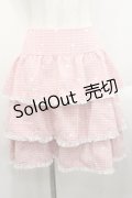 mellfy memory / Fancy Heart tweedスカート M ピンク I-25-10-29-074-LO-SK-SA-ZI