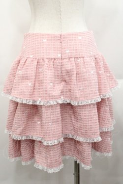 画像2: mellfy memory / Fancy Heart tweedスカート M ピンク I-25-10-29-074-LO-SK-SA-ZI