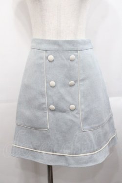 画像1: Fi.n.t / パイピングツイードジャケットセットアップ  サックス I-25-10-29-077-CA-SK-SA-ZI