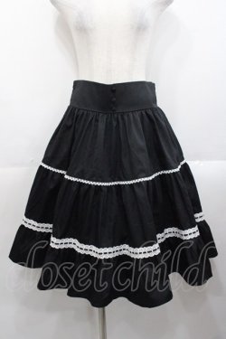 画像1: Eri Aino's Collection / シャーロットの水曜日スカート LL 黒X白 I-25-10-29-079-LO-SK-SA-ZI