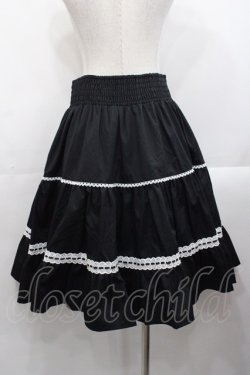 画像2: Eri Aino's Collection / シャーロットの水曜日スカート LL 黒X白 I-25-10-29-079-LO-SK-SA-ZI