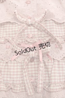画像4: PINK HOUSE / 綿レース使いアンティークギンガムスカート  ピンクチェック I-25-10-29-083-LO-SK-SA-ZI