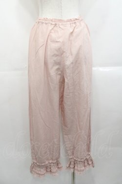 画像2: PINK HOUSE / モノグラムロゴ刺繍入りドロワーズ  ピンク I-25-10-29-085-LO-PA-SA-ZI