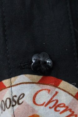 画像4: PINK HOUSE / チェリープリントスカート  黒 I-25-10-29-086-LO-SK-SA-ZI