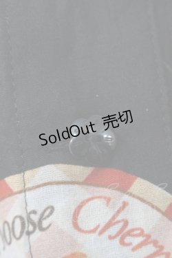 画像4: PINK HOUSE / チェリープリントスカート  黒 I-25-10-29-086-LO-SK-SA-ZI