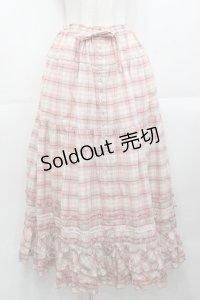 PINK HOUSE / オリジナルチェックスカート  ピンクチェック I-25-10-29-087-LO-SK-SA-ZI