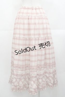画像2: PINK HOUSE / オリジナルチェックスカート  ピンクチェック I-25-10-29-087-LO-SK-SA-ZI