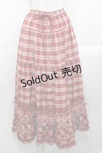 PINK HOUSE / オリジナルチェックスカート  ピンクチェック I-25-10-29-088-LO-SK-SA-ZI