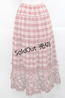 画像2: PINK HOUSE / オリジナルチェックスカート  ピンクチェック I-25-10-29-088-LO-SK-SA-ZI