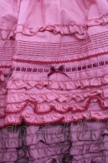 画像4: PINK HOUSE / 段々ピコフリルフリルスカート  ピンクグラデーョン I-25-10-29-089-LO-SK-SA-ZI (4)