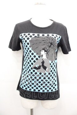 画像1: SEXY DYNAMITE LONDON / ドットプリントTシャツ XS ブラック I-25-10-29-013-PU-TS-SA-ZI
