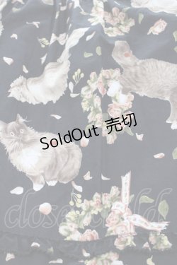 画像4: PINK HOUSE / フラッフィー・キティーズプリントスカート  ブラック I-25-10-29-090-LO-SK-SA-ZI