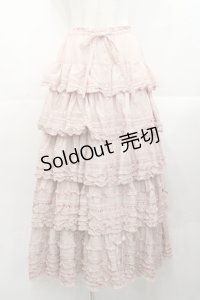 PINK HOUSE / ローンフリルスカート  ピンク I-25-10-29-091-LO-SK-SA-ZI