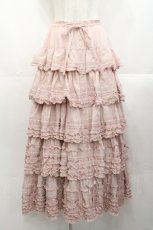画像1: PINK HOUSE / ローンフリルスカート  ピンク I-25-10-29-091-LO-SK-SA-ZI (1)