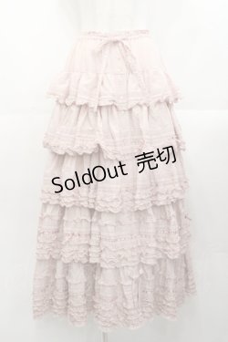 画像1: PINK HOUSE / ローンフリルスカート  ピンク I-25-10-29-091-LO-SK-SA-ZI