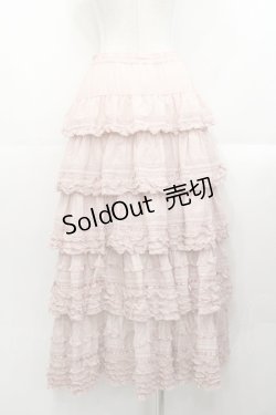 画像2: PINK HOUSE / ローンフリルスカート  ピンク I-25-10-29-091-LO-SK-SA-ZI