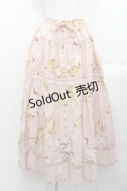 画像1: PINK HOUSE / ひな菊ロンドプリントスカート  ピンク I-25-10-29-092-LO-SK-SA-ZI