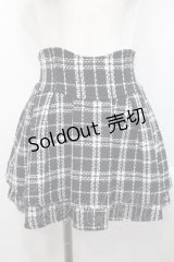 michellMacaron / 美脚ツイードスカパン  黒Ｘ白 I-25-10-29-095-LO-SK-SA-ZI