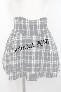 michellMacaron / 美脚ツイードスカパン  黒Ｘ白 I-25-10-29-095-LO-SK-SA-ZI