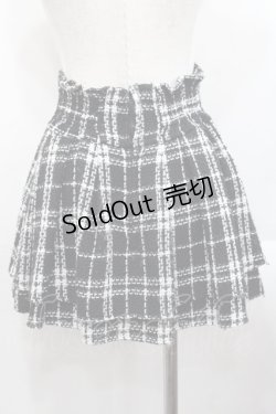 画像2: michellMacaron / 美脚ツイードスカパン  黒X白 I-25-10-29-095-LO-SK-SA-ZI