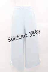 axes femme / リボン付ラインジャージPT  サックスAX I-25-10-29-097-AX-PA-SA-ZI