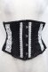 画像3: abilletage / nobleレースミニショートコルセット 4 黒X白 I-25-10-29-098-GO-ZA-SA-ZI (3)