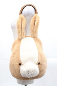 PINK HOUSE / クッキーラビッツ顔ぐるみバッグ  ブラウン I-25-10-29-100-LO-BG-SA-ZI