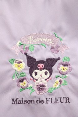 画像3: Maison de FLEUR / Kuromiフリルハンドルトート  ラベンダー I-25-10-29-102-LO-BG-SA-ZI