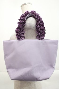 画像4: Maison de FLEUR / Kuromiフリルハンドルトート  ラベンダー I-25-10-29-102-LO-BG-SA-ZI