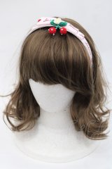 Lolime / Lolime logoリボンカチューシャ  ピンクＸ赤Ｘ緑 I-25-10-29-111-LO-AC-SA-ZI