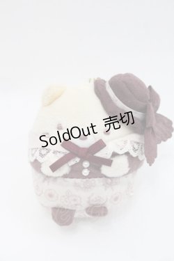 画像1: Maison de FLEUR / すみっコぐらし バッグチャーム  Ivory（ねこ） I-25-10-29-112-LO-ZA-SA-ZI