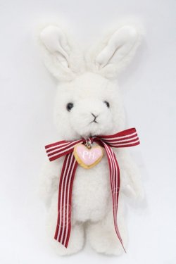画像1: PINK HOUSE / クッキーラビッツぬいぐるみコサージュ  白 I-25-10-29-113-LO-ZA-SA-ZI