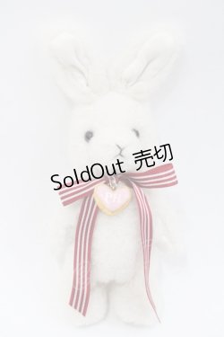 画像1: PINK HOUSE / クッキーラビッツぬいぐるみコサージュ  白 I-25-10-29-113-LO-ZA-SA-ZI