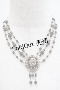 Moi-meme-Moitie / アンティークローズネックレス  ゴールドＸ黒 I-25-10-29-115-MO-AC-SA-ZI