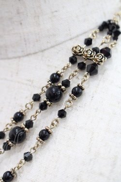 画像3: Moi-meme-Moitie / アンティークローズネックレス  ゴールドX黒 I-25-10-29-115-MO-AC-SA-ZI
