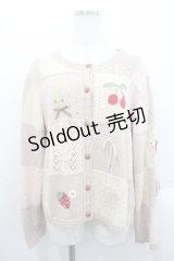 PINK HOUSE / クッキーラビットのカーディガン  ピンク I-25-10-29-018-LO-TO-SA-ZI