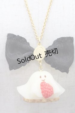 画像2: Q-pot. / イチゴおばケーキネックレス  白Ｘ赤Ｘ黒 I-25-10-29-116-QP-AC-SA-ZI