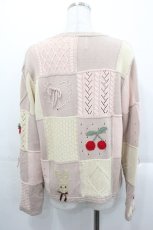 画像2: PINK HOUSE / クッキーラビットのカーディガン  ピンク I-25-10-29-018-LO-TO-SA-ZI (2)