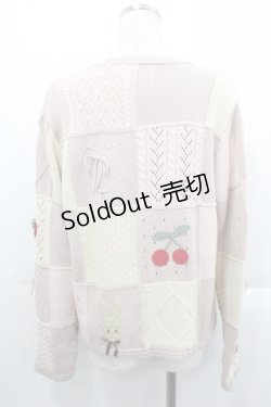 画像2: PINK HOUSE / クッキーラビットのカーディガン  ピンク I-25-10-29-018-LO-TO-SA-ZI
