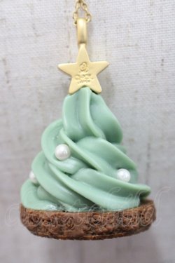 画像3: Q-pot. / クリスマスツリーカップケーキネックレス  グリーン I-25-10-29-118-QP-AC-SA-ZI